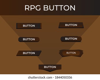 Illustration vector graphic of game buttons. Good for a person or group of people who want to make video games