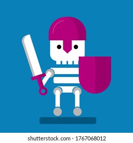 illustration vector graphic of game character. perfect for your project like game character design or character for motion graphic video.