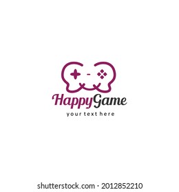 illustration vector graphic of game console and video games stick logo design template. useable to your team or business