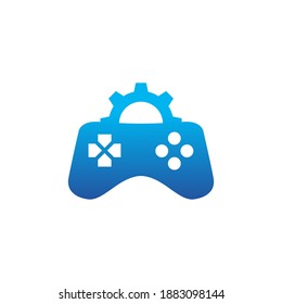 Ilustración Gráfico vectorial del logotipo de configuración de Joystick de juego. Perfecto para la compañía tecnológica