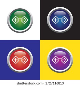 Illustration vector graphic of game pad icon. Best for game icon