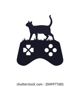 Gráfica vectorial de ilustración del logotipo Gaming Cat. Perfecto para la compañía tecnológica