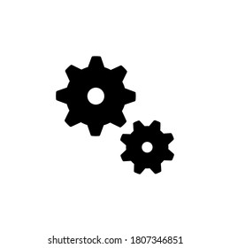 Ilustración Gráfico vectorial del icono de engranaje. Adaptar para máquina, industria, progreso, herramienta, ajuste, etc.
