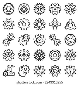 Illustration Vector Graphic of gear icon