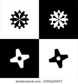 Illustration vector graphic of gear icon, black and white
