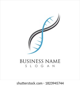 illustration vector graphic of genetic dna logo and icon good for science, research, technology, biology icon