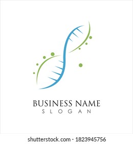 illustration vector graphic of genetic dna logo and icon good for science, research, technology, biology icon