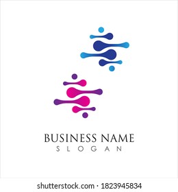 illustration vector graphic of genetic dna logo and icon good for science, research, technology, biology icon