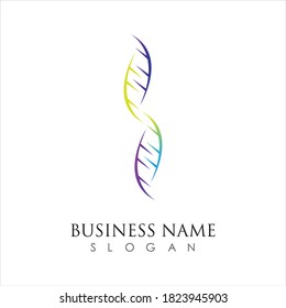 illustration vector graphic of genetic dna logo and icon good for science, research, technology, biology icon