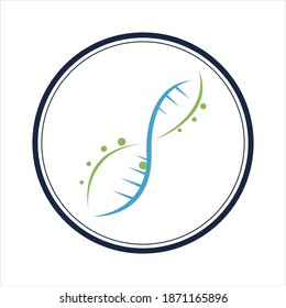 illustration vector graphic of genetic dna logo and icon good for science, research, technology, biology icon