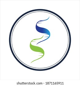 illustration vector graphic of genetic dna logo and icon good for science, research, technology, biology icon