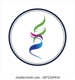 illustration vector graphic of genetic dna logo and icon good for science, research, technology, biology icon