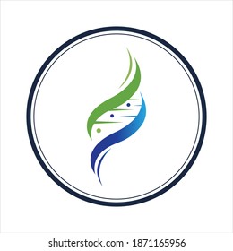 illustration vector graphic of genetic dna logo and icon good for science, research, technology, biology icon