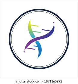 illustration vector graphic of genetic dna logo and icon good for science, research, technology, biology icon