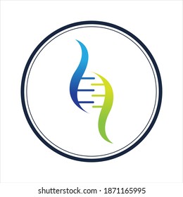 illustration vector graphic of genetic dna logo and icon good for science, research, technology, biology icon