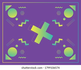 Illustration Vector Graphic of geomectric elements  pattern 