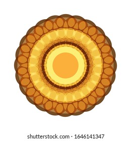 
illustration vector graphic of Geometric Mandala Design. fit for logo, icon, symbol, etc 