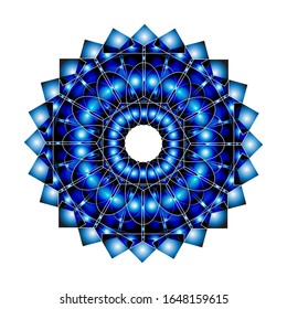 
illustration vector graphic of Geometric Mandala Design. fit for logo, icon or symbol, etc