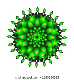 illustration vector graphic of Geometric Mandala Design. fit for logo, icon or symbol, etc