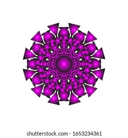 ilustración vectorial de diseño de Mandala geométrica.  para el logotipo, icono o símbolo, etc
