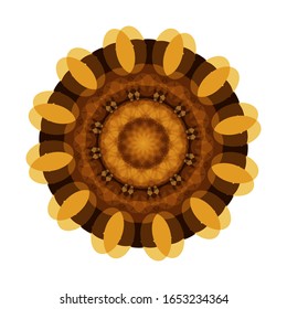 Vektorillustration des Geometrischen Mandala Designs.  geeignet für Logo, Symbol oder Symbol usw.