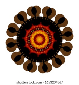 illustration vector graphic of Geometric Mandala Design. fit for logo, icon or symbol, etc