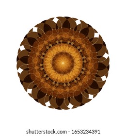 ilustración vectorial de diseño de Mandala geométrica.  para el logotipo, icono o símbolo, etc