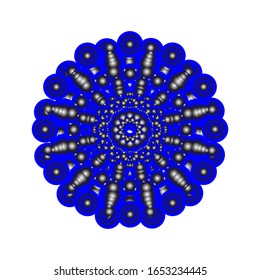 Vektorillustration des Geometrischen Mandala Designs.  geeignet für Logo, Symbol oder Symbol usw.