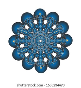 illustration vector graphic of Geometric Mandala Design. fit for logo, icon or symbol, etc