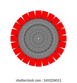 illustration vector graphic of Geometric Mandala Design. fit for logo, icon or symbol, etc