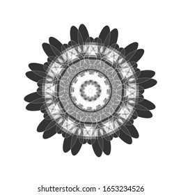 illustration vector graphic of Geometric Mandala Design. fit for logo, icon or symbol, etc