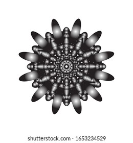 ilustración vectorial de diseño de Mandala geométrica.  para el logotipo, icono o símbolo, etc