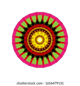 illustration vector graphic of Geometric Mandala Design. Mandala flower decoration. fit for logo, icon or symbol, etc