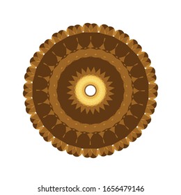 illustration vector graphic of Geometric Mandala Design. Mandala flower decoration. fit for logo, icon or symbol, etc
