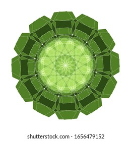 illustration vector graphic of Geometric Mandala Design. Mandala flower decoration. fit for logo, icon or symbol, etc