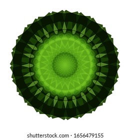 ilustración vectorial de diseño de Mandala geométrica.  Decoración de flores de Mandala. para el logotipo, icono o símbolo, etc