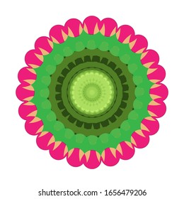 illustration vector graphic of Geometric Mandala Design. Mandala flower decoration. fit for logo, icon or symbol, etc