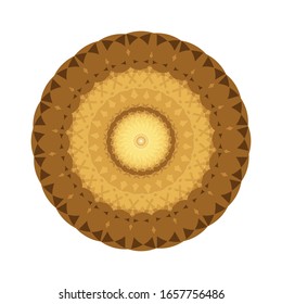 ilustración vectorial de diseño de Mandala geométrica. Elemento de diseño de adorno circular.  Decoración de flores de Mandala. para el logotipo, icono o símbolo, etc