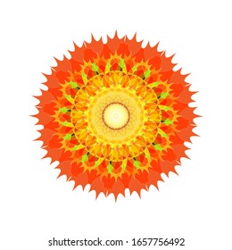 illustration vector graphic of Geometric Mandala Design. Circular ornament design element. Mandala flower decoration. fit for logo, icon or symbol, etc
