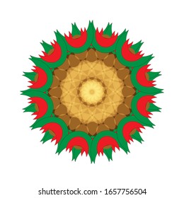 illustration vector graphic of Geometric Mandala Design. Circular ornament design element. Mandala flower decoration. fit for logo, icon or symbol, etc