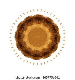 illustration vector graphic of Geometric Mandala Design. Circular ornament design element. Mandala flower decoration. fit for logo, icon or symbol, etc