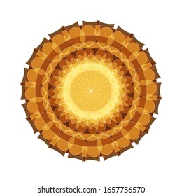 illustration vector graphic of Geometric Mandala Design. Circular ornament design element. Mandala flower decoration. fit for logo, icon or symbol, etc