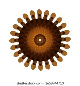 illustration vector graphic of Geometric Mandala Design. Circular ornament design element. Mandala flower decoration. fit for logo, icon or symbol, etc
