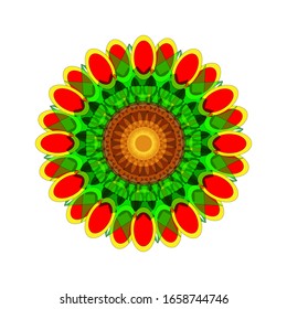 illustration vector graphic of Geometric Mandala Design. Circular ornament design element. Mandala flower decoration. fit for logo, icon or symbol, etc