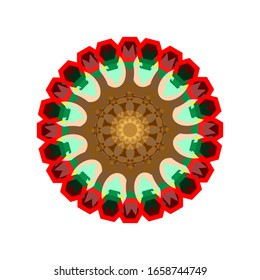 illustration vector graphic of Geometric Mandala Design. Circular ornament design element. Mandala flower decoration. fit for logo, icon or symbol, etc