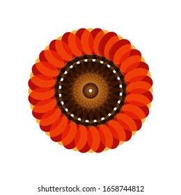 illustration vector graphic of Geometric Mandala Design. Circular ornament design element. Mandala flower decoration. fit for logo, icon or symbol, etc