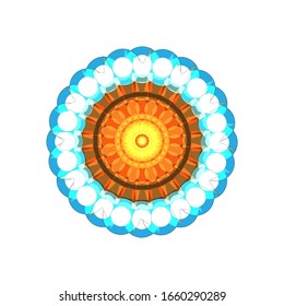 illustration vector graphic of Geometric Mandala Design. Circular ornament design element. Mandala flower decoration. fit for logo, icon or symbol, etc