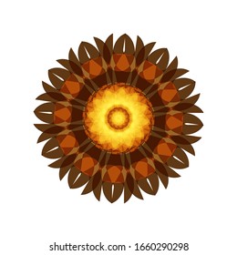 illustration vector graphic of Geometric Mandala Design. Circular ornament design element. Mandala flower decoration. fit for logo, icon or symbol, etc