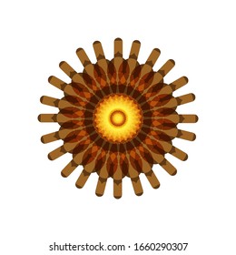 illustration vector graphic of Geometric Mandala Design. Circular ornament design element. Mandala flower decoration. fit for logo, icon or symbol, etc