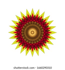 illustration vector graphic of Geometric Mandala Design. Circular ornament design element. Mandala flower decoration. fit for logo, icon or symbol, etc